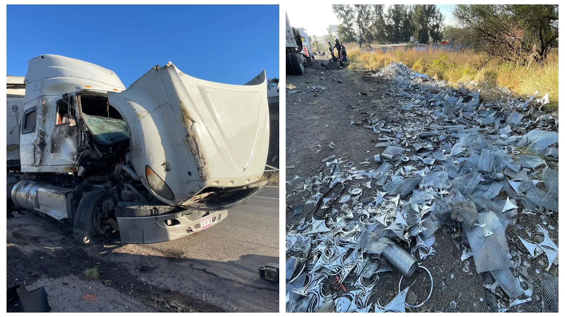 Vuelca tráiler en Libramiento Norte de Irapuato (2)